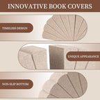 Resin Book Ends for Shelves, Decorative Bookends for Heavy Books - Image 7