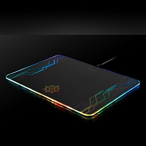 ENHANCE LED Gaming Mouse Pad RGB - Hard Mouse Pad with 7 Light Up Modes and Brightness Controls - Large Surface (13.75 x 9.8 in) with Glowing Lights and Rubber Non-Slip Grip for Desktop Gamers - Image 2