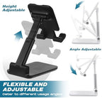 Wonderjune 24 Pcs Cell Phone Stand Adjustable Holder for Desk, White,Black - Image 4