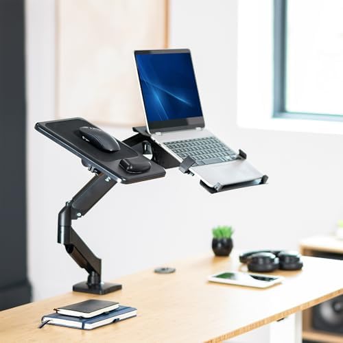VIVO Black 8 x 12 inch Mouse Pad with Wrist Cushion, MOUNT-VMP01 - Image 2