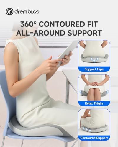 Extra Large Seat Cushion, Office Chair Cushions for Long Sitting Comfort - Image 6