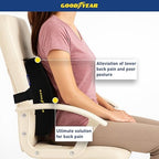 Goodyear Lumbar Support Pillow for Office Chair and Car Seat - Memory Foam Lumbar Pillow & Back Brace Support Posture Corrector, Lower Back Pain Relief - Image 3