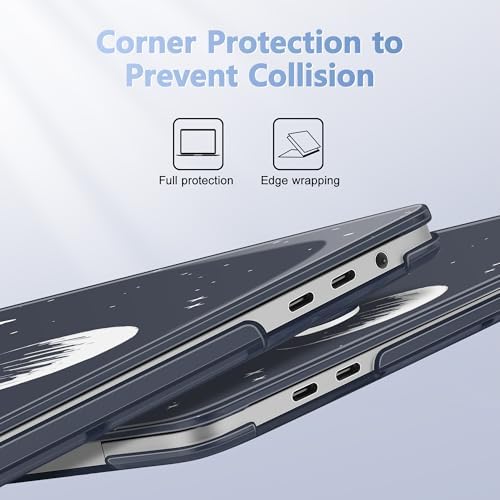 May Chen Compatible with MacBook Pro 16 inch with Touch Bar & Touch ID 2020 2019 Release Model A2141, Plastic Hard Shell Case with Keyboard Cover Skin and Screen Protector, Astronaut Flight - Image 3