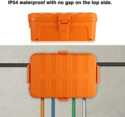 Flemoon Large Outdoor Electrical Box, IP54 Waterproof Extension Cord Cover - Image 6