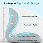 Seat Cushion for Office Chair, Ergonomic Cushion with Lumbar Support Pillow - Image 3