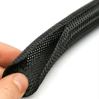 Electriduct 1/8" Hook Self Closing Wrap Around Sleeve - 100 Feet - Black - Image 2