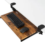 VIVO Vintage Brown Clamp-on 20 x 11 in Keyboard Tray, MOUNT-KB05ES-N by VIVO