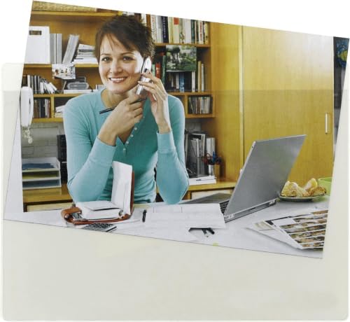 Smead Self-Adhesive Poly Pocket, 6" x 4", Standard Photo Size, Clear, 100 per Box (68164) (Pack of 10) by SMEAD