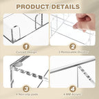 Briwooody 2 Pcs Clear Acrylic Desk Drawer Organizer 12 x 8 x 1.77 Inch Drawer Organizer Trays with 6 Compartments Desk Accessories for Office Makeup Silverware Bathroom - Image 3