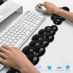 Gel Cloud Keyboard and Mouse Wrist Rest, Cute Wrist Support and Arm Support Keyboard Rest for Keyboard and Mouse Typing Pain Relief，Suitable for Office/Computer/Laptop/Gaming (Transparent Black) - Image 6