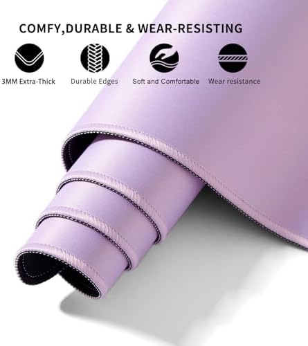 Light Pink Mouse Pad, Keyboard and Mouse Mat XXXXL 39.4” x 19.7” - Image 4