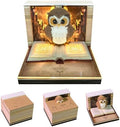 3D Memo Pad, 3D Calendar 2027, Time Piece Calendar, Tear-Off Calendars 2027, 3D Paper Carving Art Memo Pad, Art Carving Sticky Notes for Office Home Gifts Ornaments (Owl) by JCSY