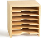 Premium Montessori Card Cabinet – 6-Layer Wooden Storage Organizer for Geometric Cards, Nomenclature & Learning Materials, Compact Classroom Organization, Homeschool Kids Ages 3-6 (No Assembly) - Image 2