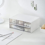 MILULUGO Desk Organizer with 6 Drawers, Makeup Organizer, Plastic Cosmetic Organizer, Bathroom Organization Boxes, Desktop Storage Box(White) - Image 7
