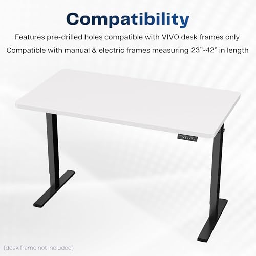 VIVO White 43 x 24 in Solid Table Top, DESK-TOP43W - Image 4
