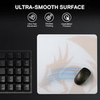 Redragon PG1M Glass Mouse Pad - Ultra-Smooth Precision Surface with Non-Slip Base, Easy to Clean, Hard Mousepad for Gaming - 11.8 x 11.8 x 0.15 inches, White - Image 2