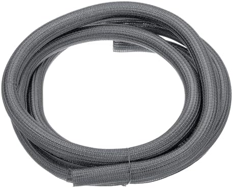MECCANIXITY Split Sleeve Wire Loom Braided Sleeve 1" 10Ft Grey by MECCANIXITY
