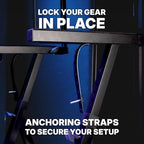 Rockville Z55 Z-Style 2-Tier Keyboard Stand, Adjustable Height and Width - Image 4