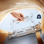 Laptop Stand for Desk, Portable Acrylic Laptop Riser, Ergonomic Adjustable Computer Stand Holder for Notebook MacBook Air Pro, Dell XPS, HP (10-17.3'') - Image 5