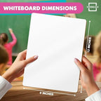 Scribbledo Small Dry Erase Whiteboard 24 Pc Value Set, Double Sided 9x12 - Image 3
