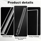 xydstay 8.5 x 11 Acrylic Sign Holder 6 pack, Clear Table Display Stand - Image 4