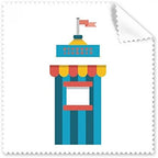 Amazing Funny Park Ticketing Illustration Cleaning Cloth Phone Screen Glasses Cleaner 5pcs by DIYthinker