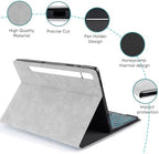 Keyboard Case for Samsung Galaxy Tab S10 Lite/S10 FE/S9 FE 5G 10.9"/S9,Mouse and 7 Color Backlit Keyboard,Pencil Holder, Magnetic Detachable,Premium PU Leather Cover with Auto Sleep/Wake,Gray+Mouse - Image 4