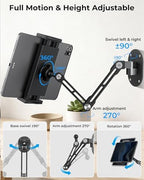 iPad Wall Mount Holder, Heavy Duty Aluminum Tablet Wall Mount, Full Motion - Image 3