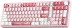 YUNZII AL98 PRO Aluminum Wireless Mechanical Keyboard(Pink,Cocoa Cream V2) by YUNZIIMECHANICALKEYBOARD