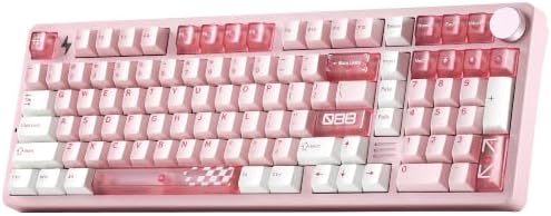 YUNZII AL98 PRO Aluminum Wireless Mechanical Keyboard(Pink,Cocoa Cream V2) by YUNZIIMECHANICALKEYBOARD