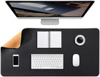 Cork Desk Mat Pad, Dual-Sided Mouse Pad for Office and Home, Ideal for Large Mouse Pad and Desk Mats on Top(Black,90x43cm) by Unknown