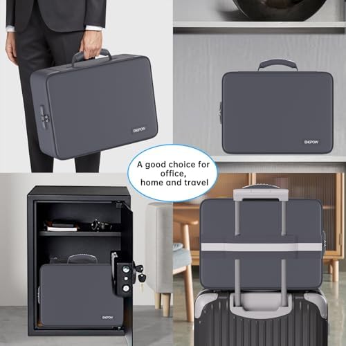 ENGPOW Fireproof Document Organizer Bag with Lock ＆ Accordion File Folder - Image 6