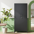 Letaya 71" H Metal Storage Cabinet with 2 Doors and 4 Shelves,Tall Kitchen Pantry Cabinets,Utility Pantry Organizers for Cupboard/Dining/Bathroom/Home Office/Garage, Steel Tool Cabinets - Image 7
