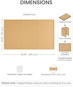 Fluxynara 59" x 35.4" Large Bulletin Board, Mustard Yellow - Image 2