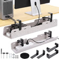 Chumia Under Desk Cable Management Tray No Drill, Beige, 28 Inch by Chumia