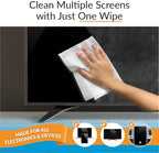 iCloth XL Screen Cleaning Wipes, Lint-Free and Streak-Free, Fast-Drying, Removes Dust, Fingerprints, and Smudges (100 XL Wipes) - Image 3