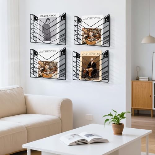 Wall Mounted Magazine Rack, Wall Mounted File Organizer - Image 2