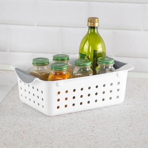 Sterilite Small Ultra Basket Plastic Storage Organizer Bin, White, 24-Pack - Image 4
