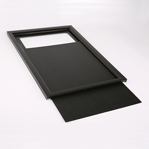 M&T Displays Slide In Frame Black 18x24 Inch Poster Holder 0.93" Aluminum Profile Top Loading Wall Mounting Photo Certificate Sign Holder Easy Change Mitered Corner with Anti Glare PET Cover - Image 6