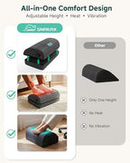 Snailax Heated Foot Rest Under Desk at Work, Ergonomic Vibration Foot Stool - Image 6
