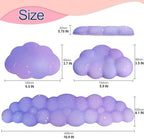 Silky Cloud Wrist Rest Set for Keyboard & Mouse, 16.9", Purple Star - Image 7