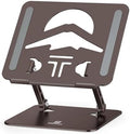 Z-Shaped Laptop Stand for Desk Fits 10"-16" Notebook Coffee Brown by ToBeoneer