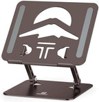 Z-Shaped Laptop Stand for Desk Fits 10"-16" Notebook Coffee Brown by ToBeoneer
