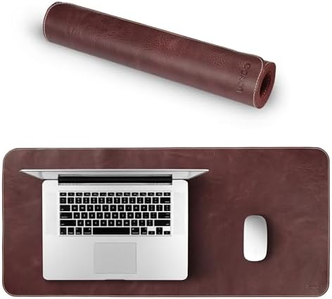 Londo Top Grain Leather Extended Mouse Pad – Large Desk Mat for Office & Gaming, Smooth Writing Surface, Non-Slip Base, Durable & Stylish Workspace Accessory by Londo