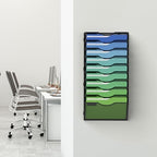 Kuntine.B Wall File Organizer Office Hanging Magazine Holder Wall File Organizer for Office Home - Image 6