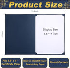 Fainne 120 Pack Certificate Holders Bulk, Diploma Covers, Navy Blue - Image 2