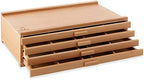 7 Elements 4 Drawer Wooden Artist Storage Supply Box for Pastels, Pencils, Pens, Markers, Brushes and Tools by 7Elements