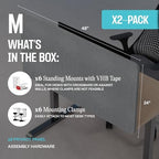 Universal Desk Privacy Panel – Heavy-Duty Desk Divider & Office Partition - Privacy Screen for Workspaces - Image 2