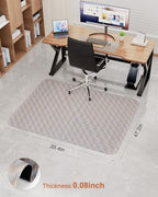 Blvornl Office Chair Mat for Hardwood Floor, Rolling Chair Chair Mat for Hard Wood, Large Anti-Slip Hard Floor Protector, Heavy Duty Computer Desk Rug for Office and Home 35.4"*47.2" - Image 5