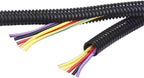 200 Feet 3/8" 9mm Split Wire Loom Conduit Polyethylene Tubing Black Color Sleeve Tube - Image 3